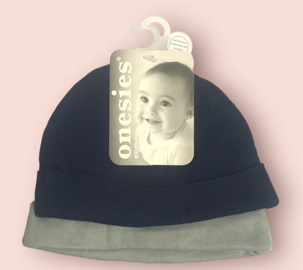 2 Pack de gorritos para niño - Talla 0 a 6 meses - Onesies
