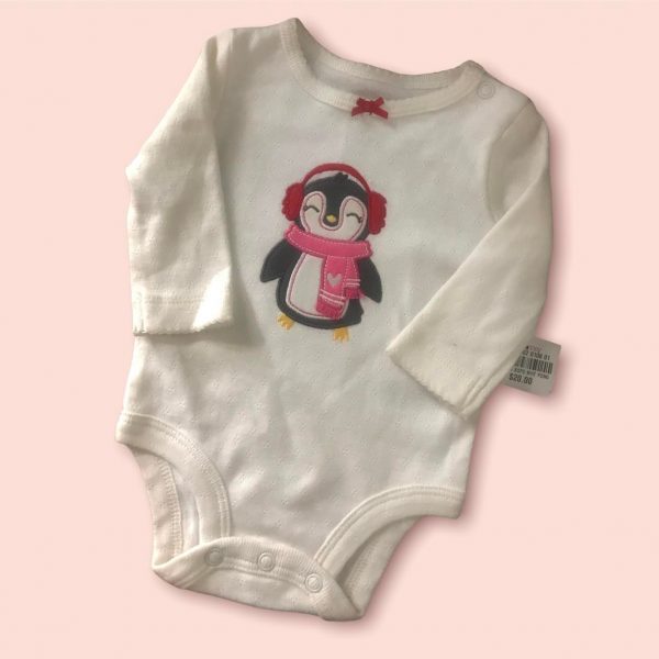 Body pinguino - Talla Recién Nacido - Carters
