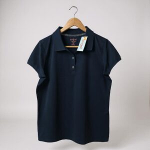 Blusa tipo polo de manga corta color azul - Talla XXL (18)- Cat & Jack