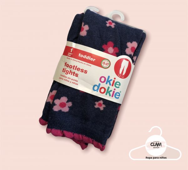 Medias sin punta - Talla 12 meses - 3T - Okie Dokie