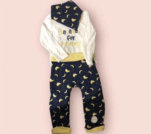 Conjunto de body, pants y babero - Talla 18 a 24 meses - Harry & Violet
