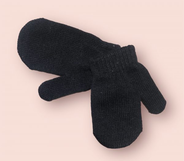 Guantes negros unisex - 2 a 4 años