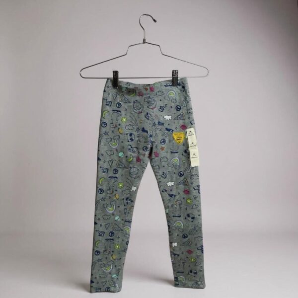 Leggings gris con diseños - Talla 7/8 - Cat & Jack