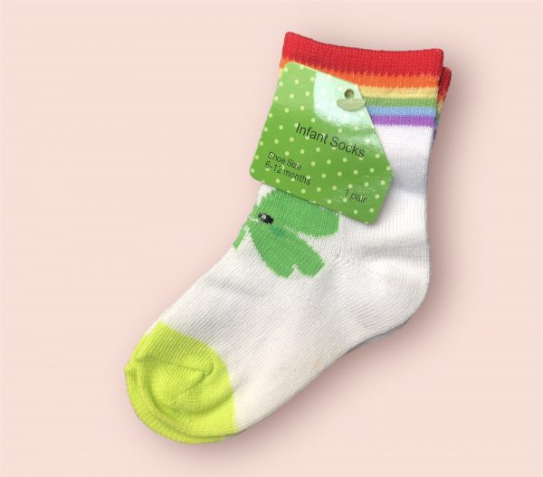 Calcetas de trébol - Talla 6 a 12 meses