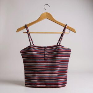 Blusa de tirantes rayada - Talla S - Bershka