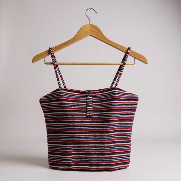 Blusa de tirantes rayada - Talla S - Bershka