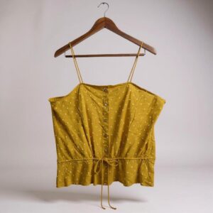Blusa de tirantes color amarillo - Talla L - Universal Tread