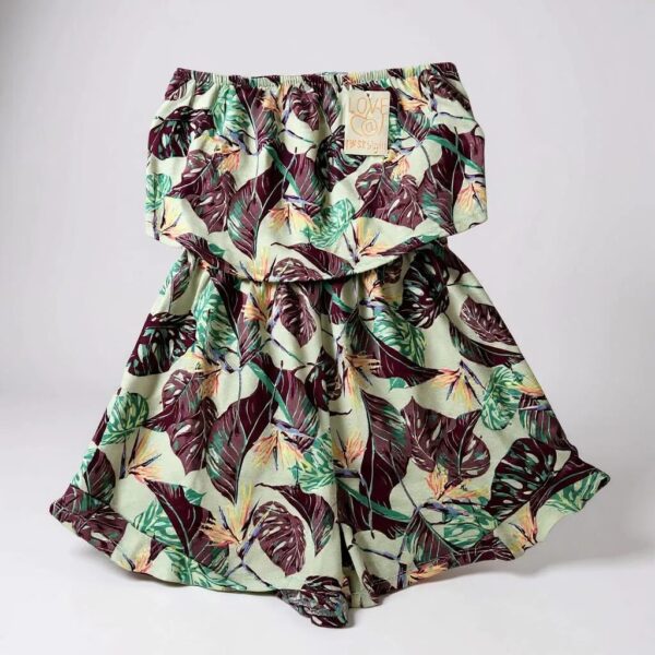 Short Enterizo strapless floral- Talla M - Love first sight