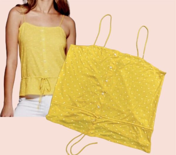 Blusa de tirantes color amarillo - Talla L - Universal Tread