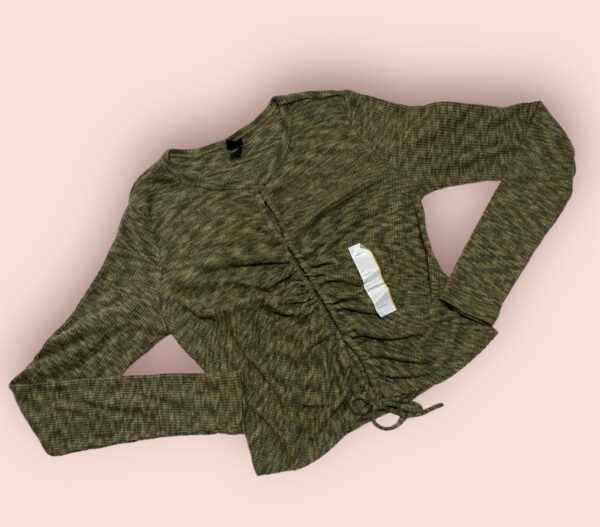 Crop top manga larga color verde- Talla S - Wild Fable