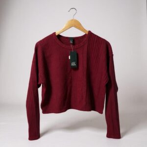 Blusa de manga larga corinto   - Talla M – Wildfable
