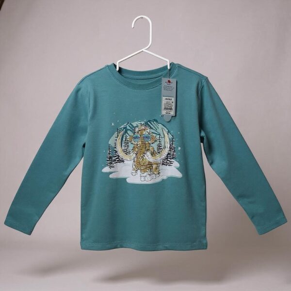 Blusa celeste con diseño de Manut Cat & Jack - Talla 3/4